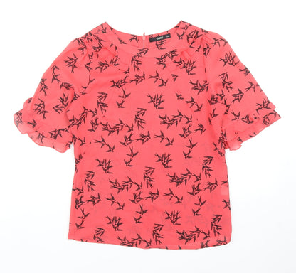 Womens UK Size 8 Oasis Pink Basic T-Shirt