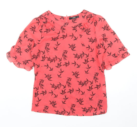 Womens UK Size 8 Oasis Pink Basic T-Shirt