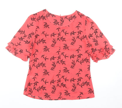 Womens UK Size 8 Oasis Pink Basic T-Shirt