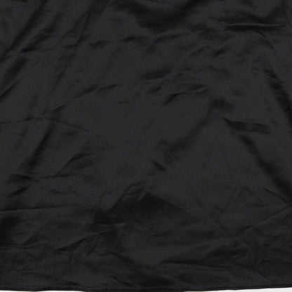 Womens UK Size 8 PRETTYLITTLETHING Black Basic Blouse