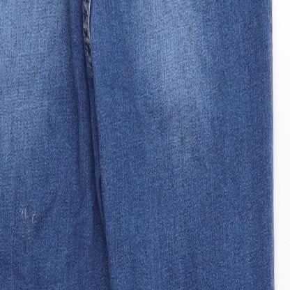 SheIn Womens Blue Cotton Skinny Jeans Size S Regular Button