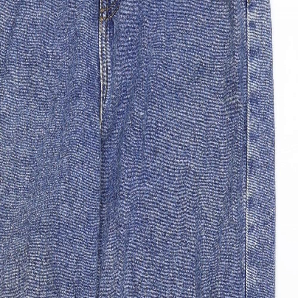 Denim & Co. Womens Blue Cotton Skinny Jeans Size 28 in Regular Zip