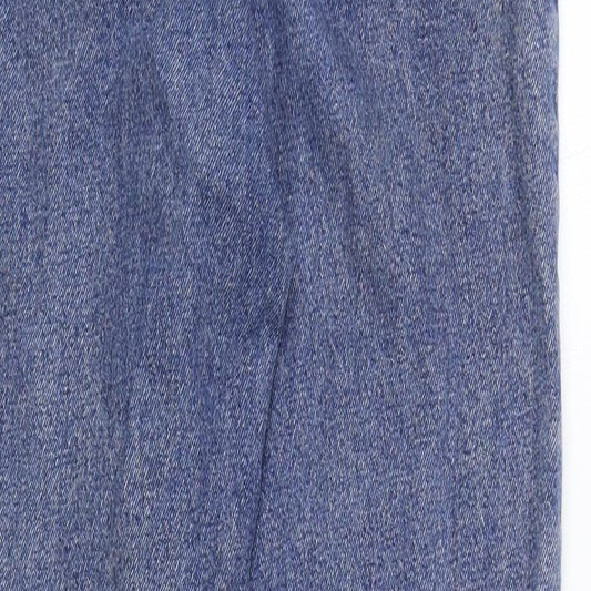Denim & Co. Womens Blue Cotton Skinny Jeans Size 28 in Regular Zip