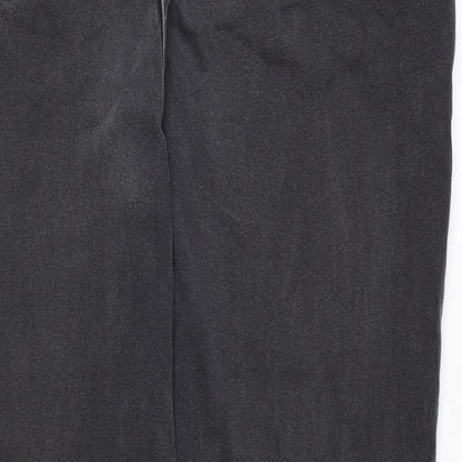 Per Una Womens Black Cotton Straight Jeans Size 36 in Regular Zip
