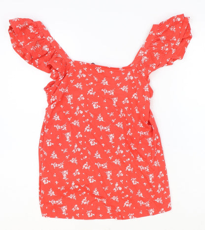Womens UK Size 8 Marks and Spencer Red Basic Tank