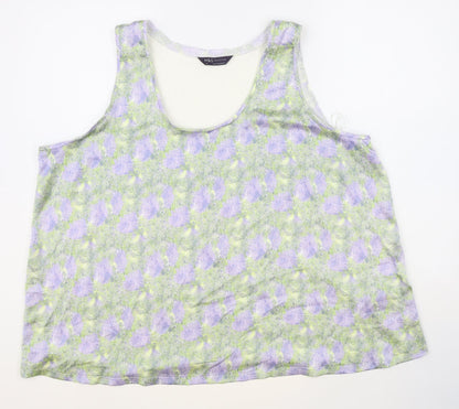 Womens UK Size 20 Marks and Spencer Multicoloured Basic Tank