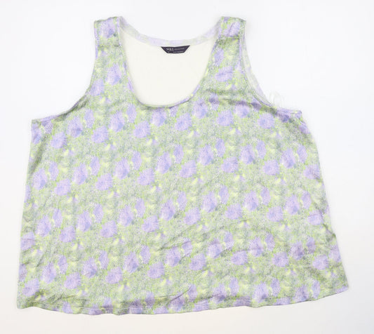 Womens UK Size 20 Marks and Spencer Multicoloured Basic Tank
