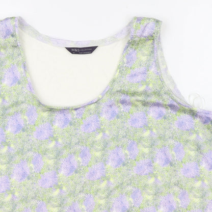 Womens UK Size 20 Marks and Spencer Multicoloured Basic Tank