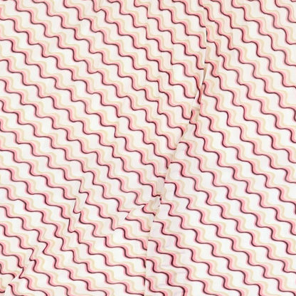 Marks and Spencer Womens Pink Geometric Polyester A-Line Skirt Size 22