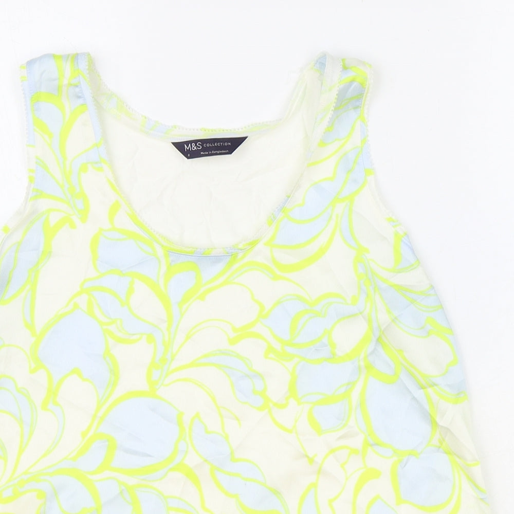 Womens UK Size 8 Marks and Spencer Multicoloured Basic Blouse