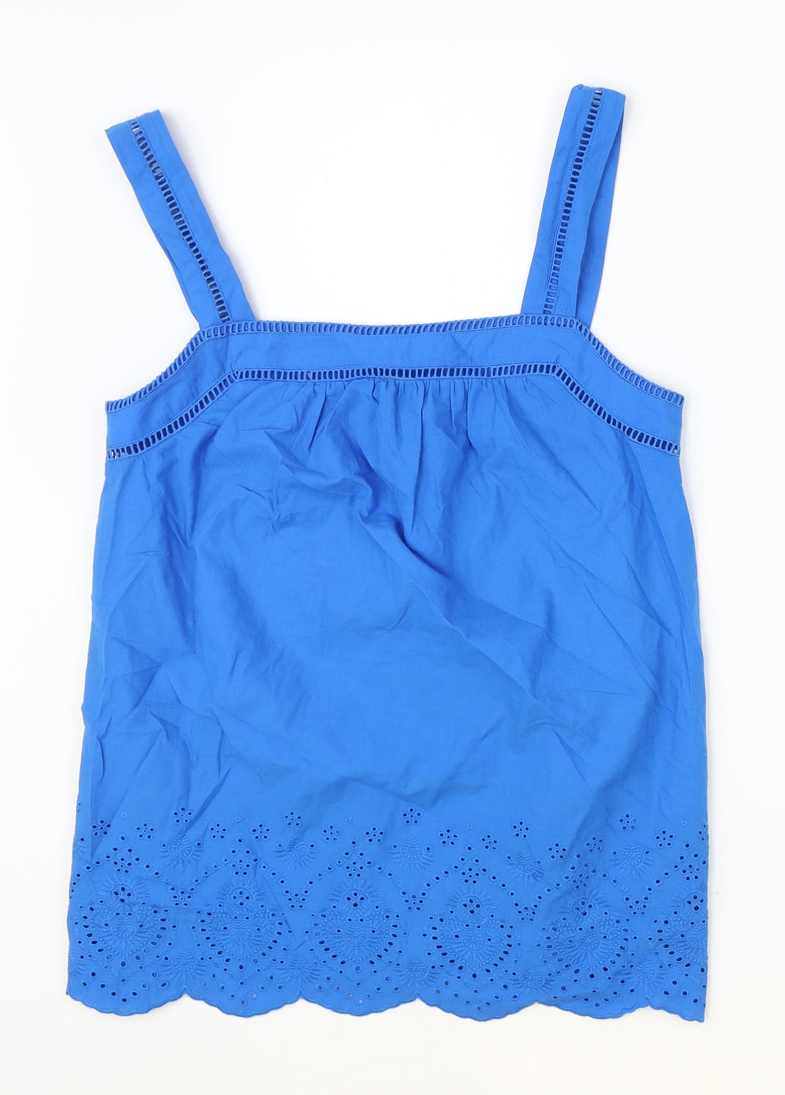 Womens UK Size 6 Marks and Spencer Blue Basic Tank