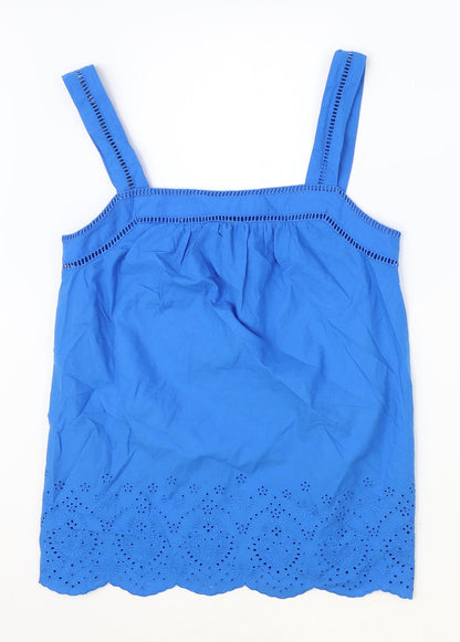 Womens UK Size 6 Marks and Spencer Blue Basic Tank
