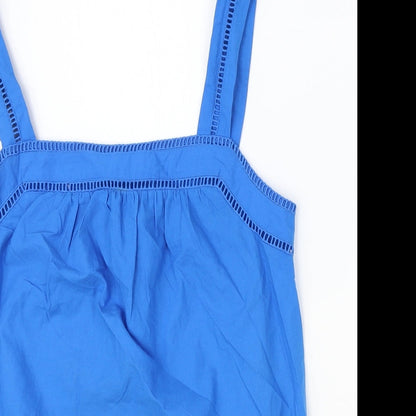 Womens UK Size 6 Marks and Spencer Blue Basic Tank