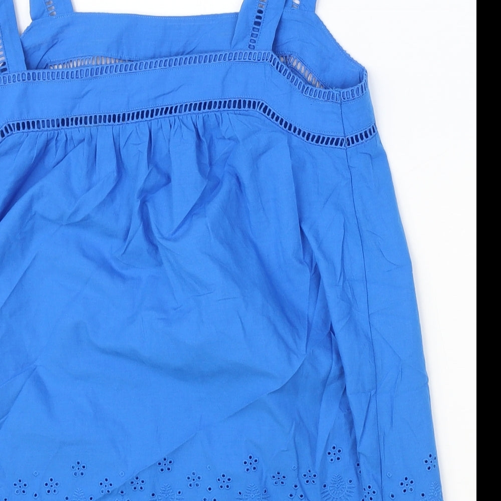 Womens UK Size 6 Marks and Spencer Blue Basic Tank
