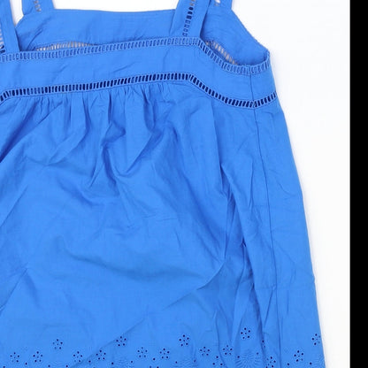 Womens UK Size 6 Marks and Spencer Blue Basic Tank