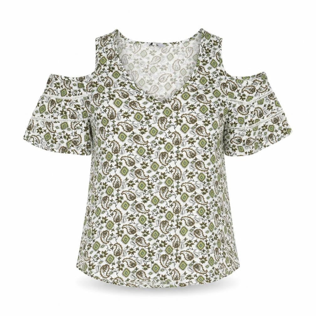 Womens UK Size 8 NEXT Multicoloured Basic Blouse