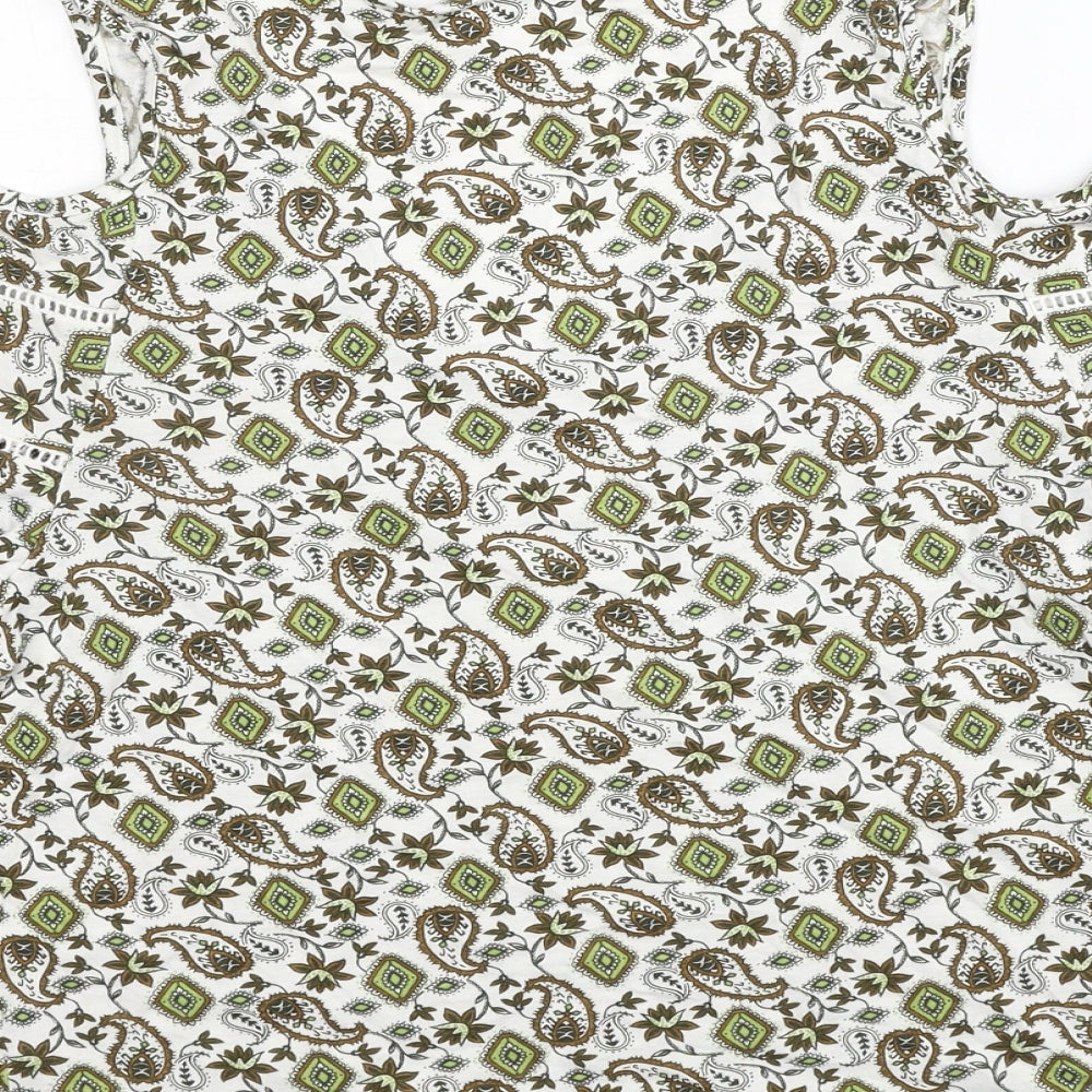 Womens UK Size 8 NEXT Multicoloured Basic Blouse