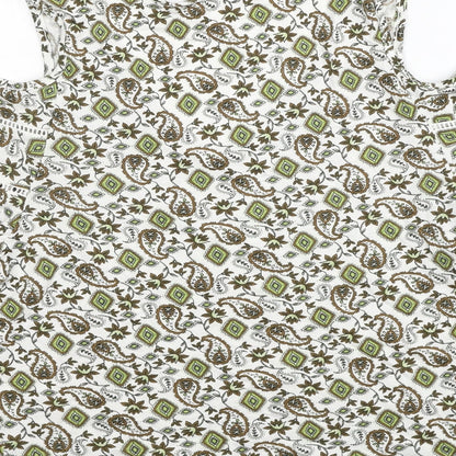 Womens UK Size 8 NEXT Multicoloured Basic Blouse