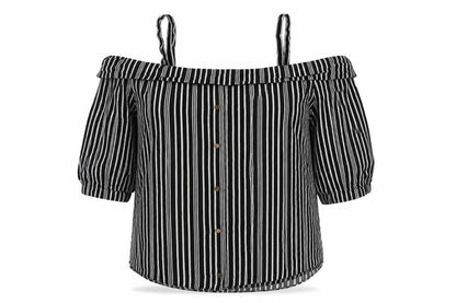 Womens UK Size 6 Selected Black Basic Blouse