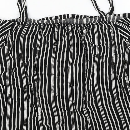 Womens UK Size 6 Selected Black Basic Blouse