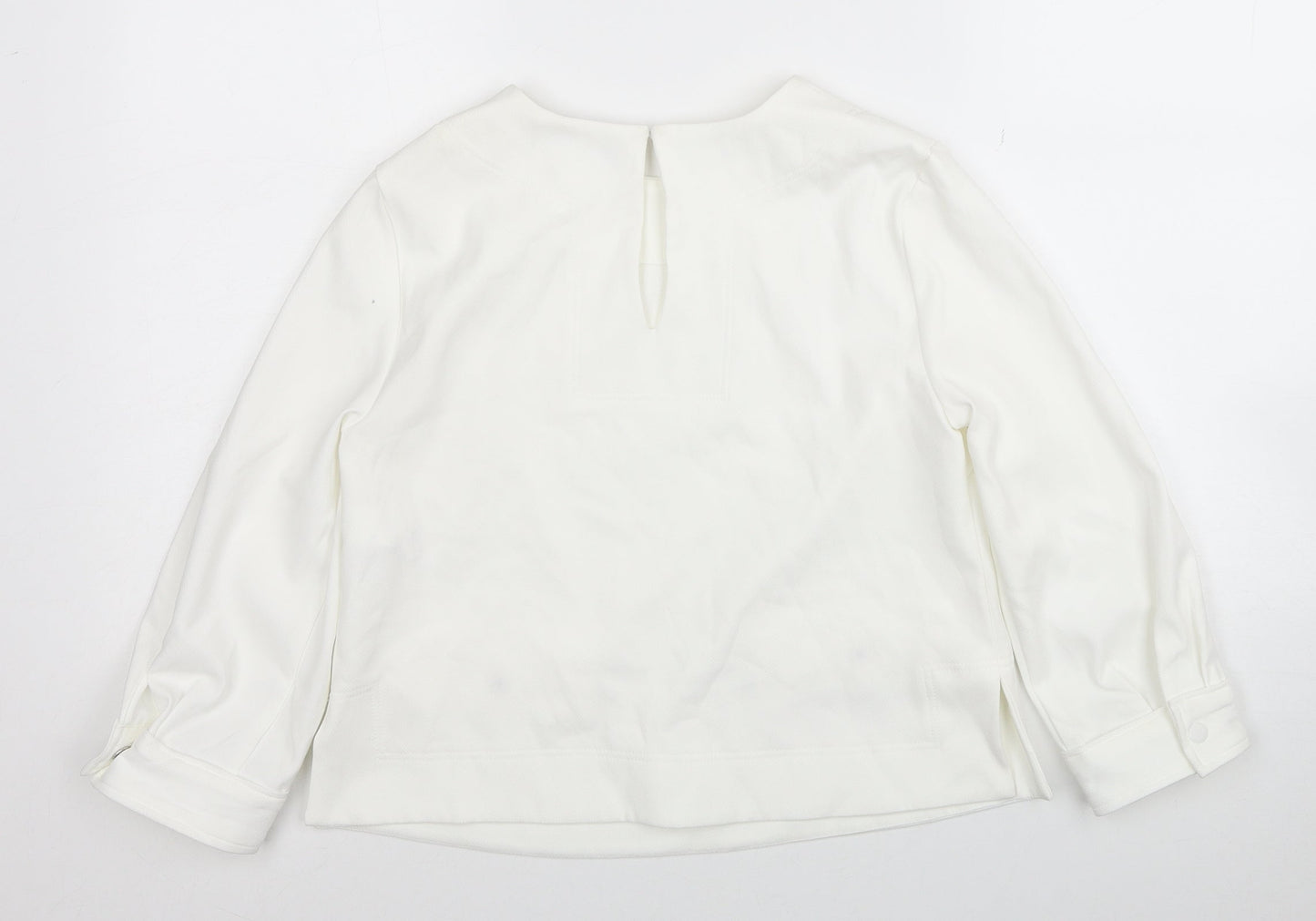 Womens UK Size XS Zara White Basic Blouse