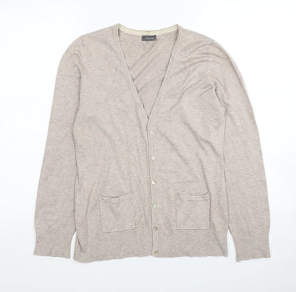Womens UK Size M Yessica Beige Cardigan Jumper