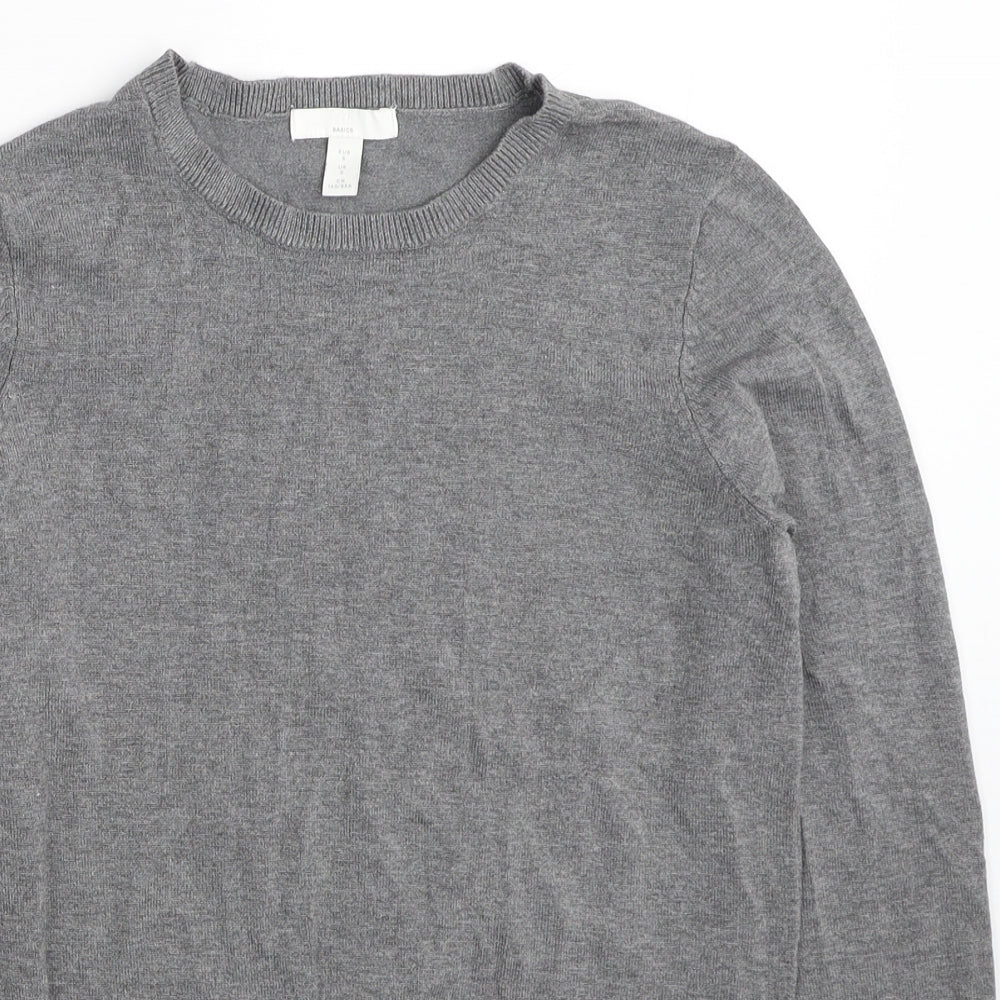 Womens UK Size S H&M Grey Pullover Jumper