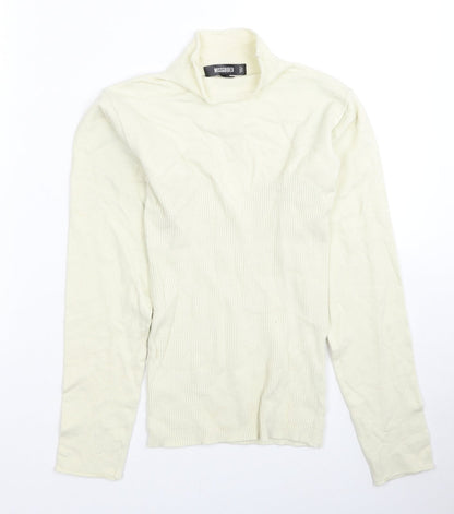 Womens UK Size 10 Missguided Ivory Pullover Jumper
