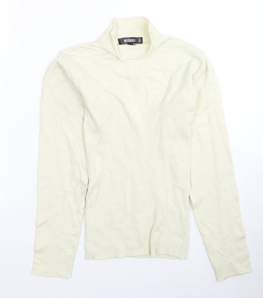 Womens UK Size 10 Missguided Ivory Pullover Jumper