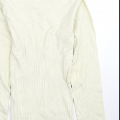 Womens UK Size 10 Missguided Ivory Pullover Jumper