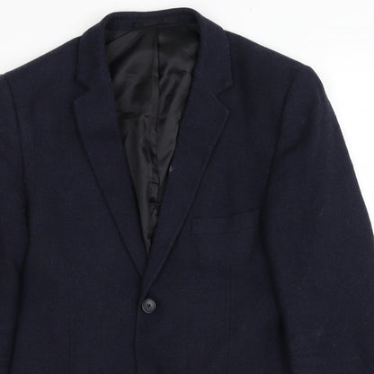 Mens UK Size 38 Topman Regular Blue Suit Jacket