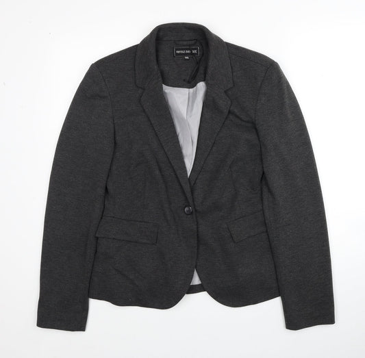 Womens UK Size 14 Vintage Boutique Grey Jacket