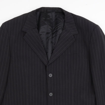 Mens UK Size 44 Butler & Webb Regular Black Suit Jacket