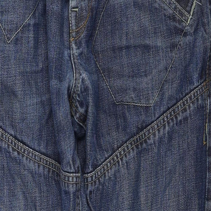 Mens UK Size 36 in Prm Denim Regular Fit Straight Blue Jeans