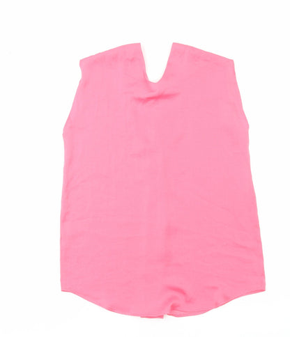 Womens UK Size 6 Marks and Spencer Pink Basic Blouse