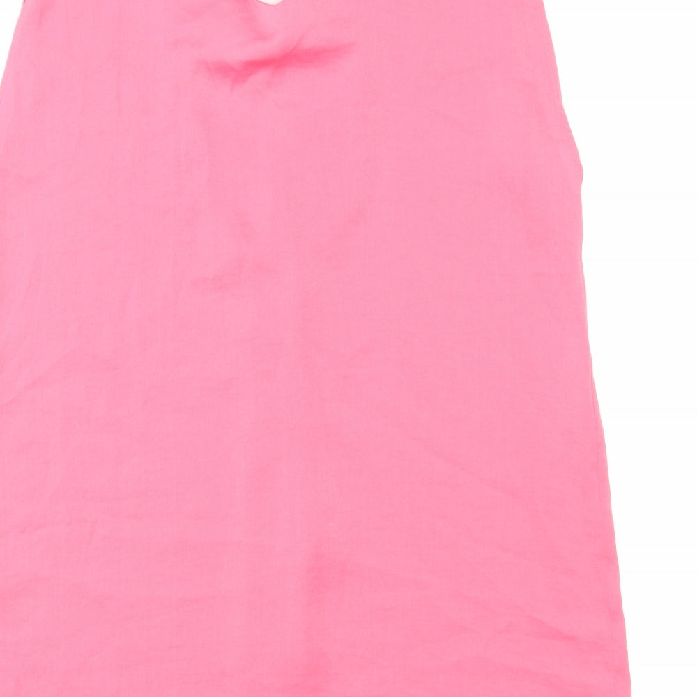 Womens UK Size 6 Marks and Spencer Pink Basic Blouse