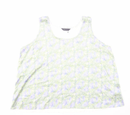 Womens UK Size 24 Marks and Spencer Multicoloured Basic Tank