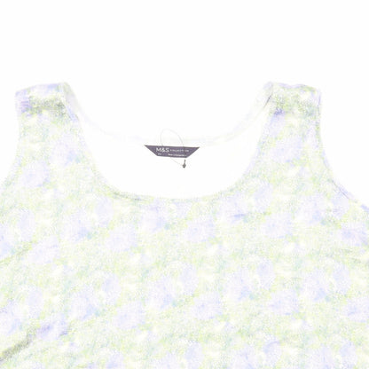 Womens UK Size 24 Marks and Spencer Multicoloured Basic Tank