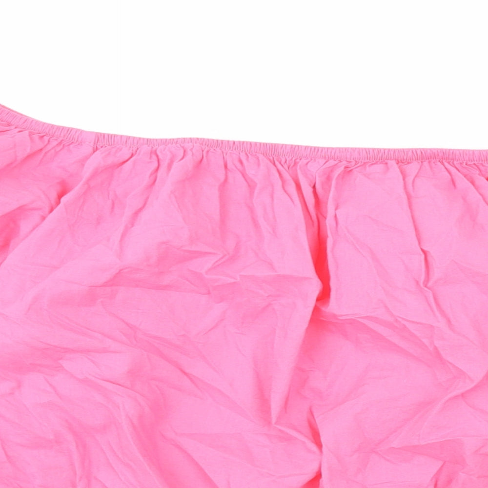 Womens UK Size 18 Marks and Spencer Pink Cropped Blouse