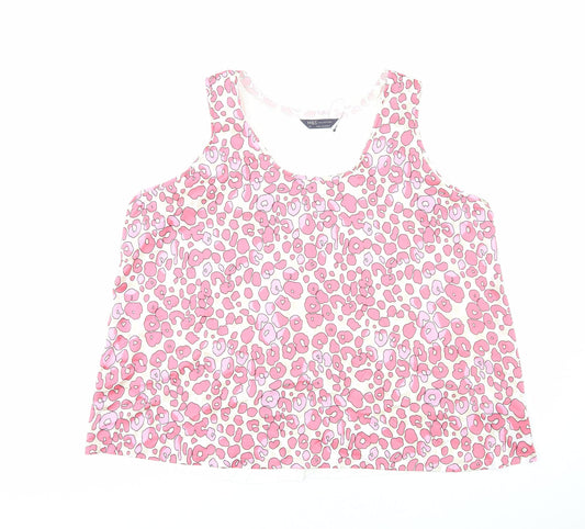 Womens UK Size 20 Marks and Spencer Pink Basic Tank
