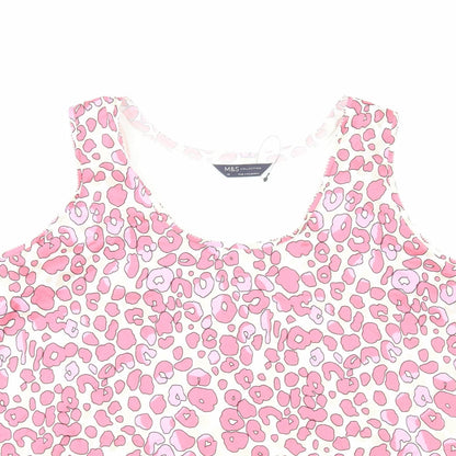 Womens UK Size 20 Marks and Spencer Pink Basic Tank