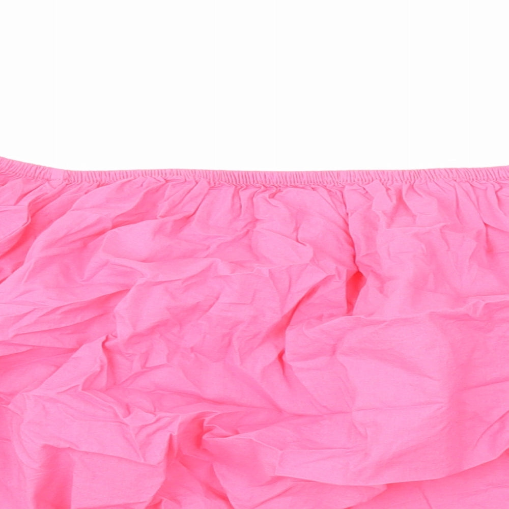 Womens UK Size 22 Marks and Spencer Pink Cropped Blouse