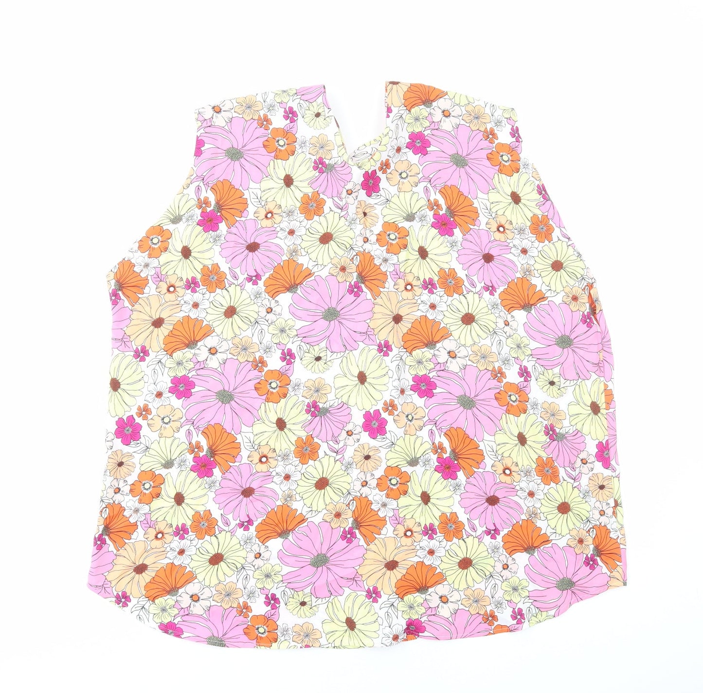 Womens UK Size 22 Marks and Spencer Multicoloured Basic Tank