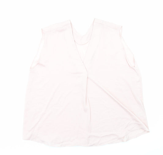 Womens UK Size 20 Marks and Spencer Pink Basic Tank
