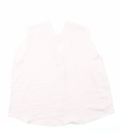 Womens UK Size 20 Marks and Spencer Pink Basic Tank