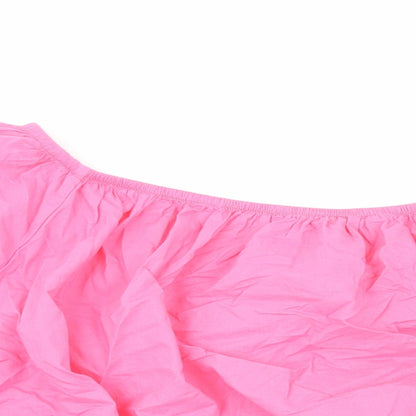 Womens UK Size 20 Marks and Spencer Pink Cropped Blouse