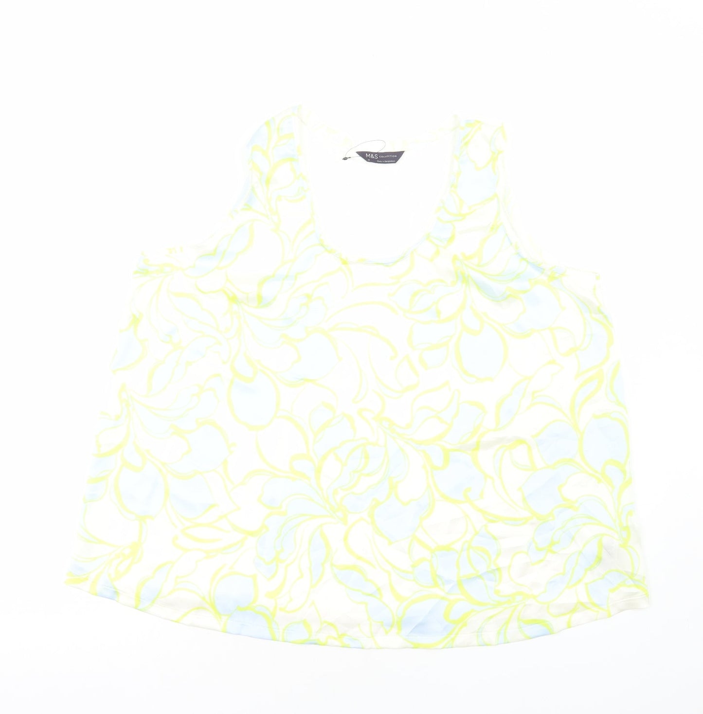 Womens UK Size 18 Marks and Spencer Multicoloured Basic Tank