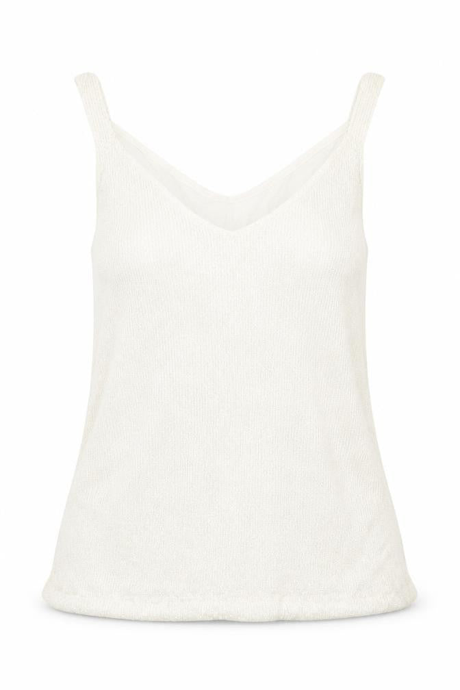 Womens UK Size 12 Marks and Spencer Ivory Basic Tank