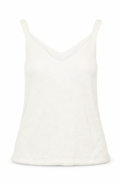 Womens UK Size 12 Marks and Spencer Ivory Basic Tank
