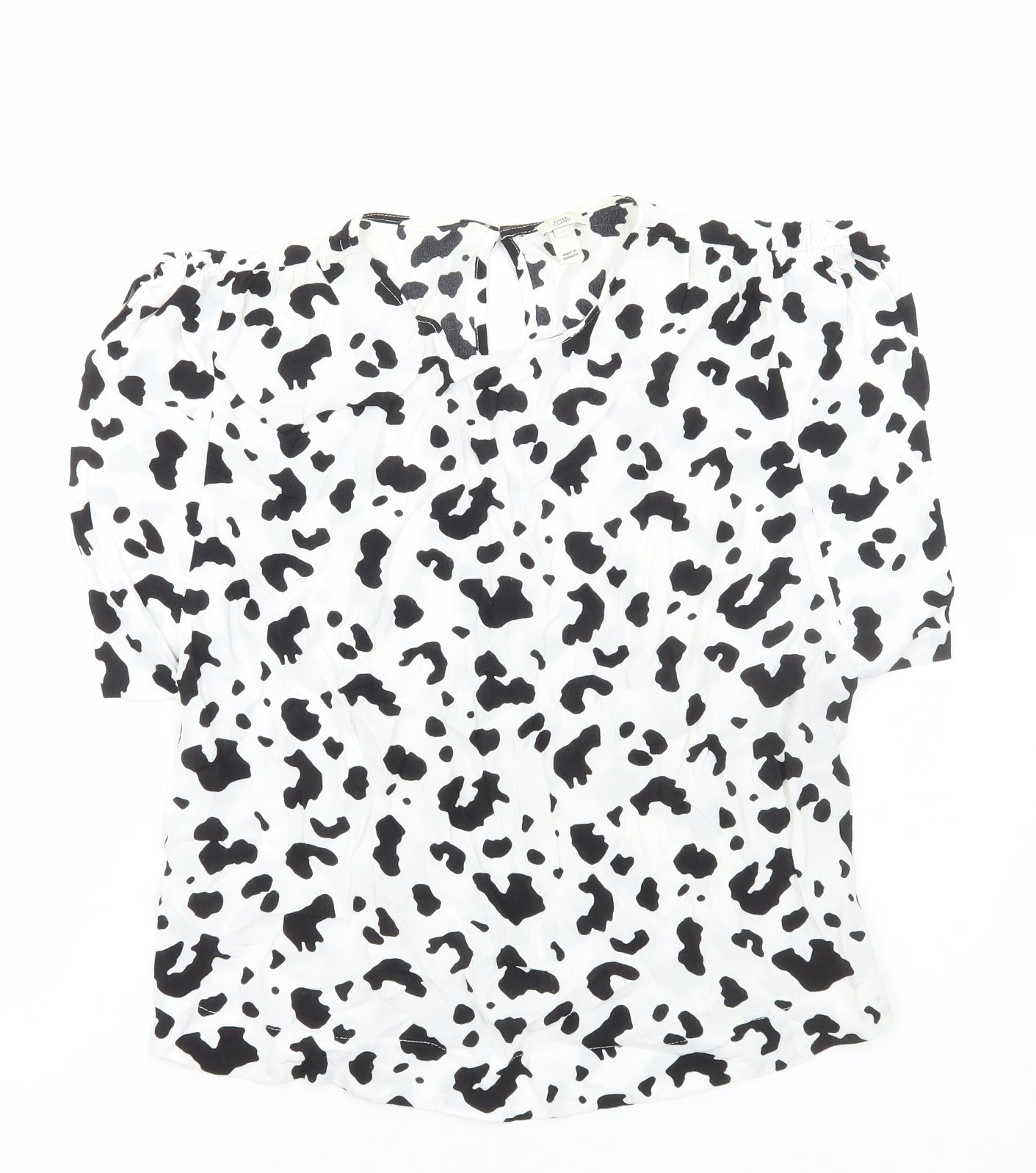 Womens UK Size 10 River Island White Basic Blouse